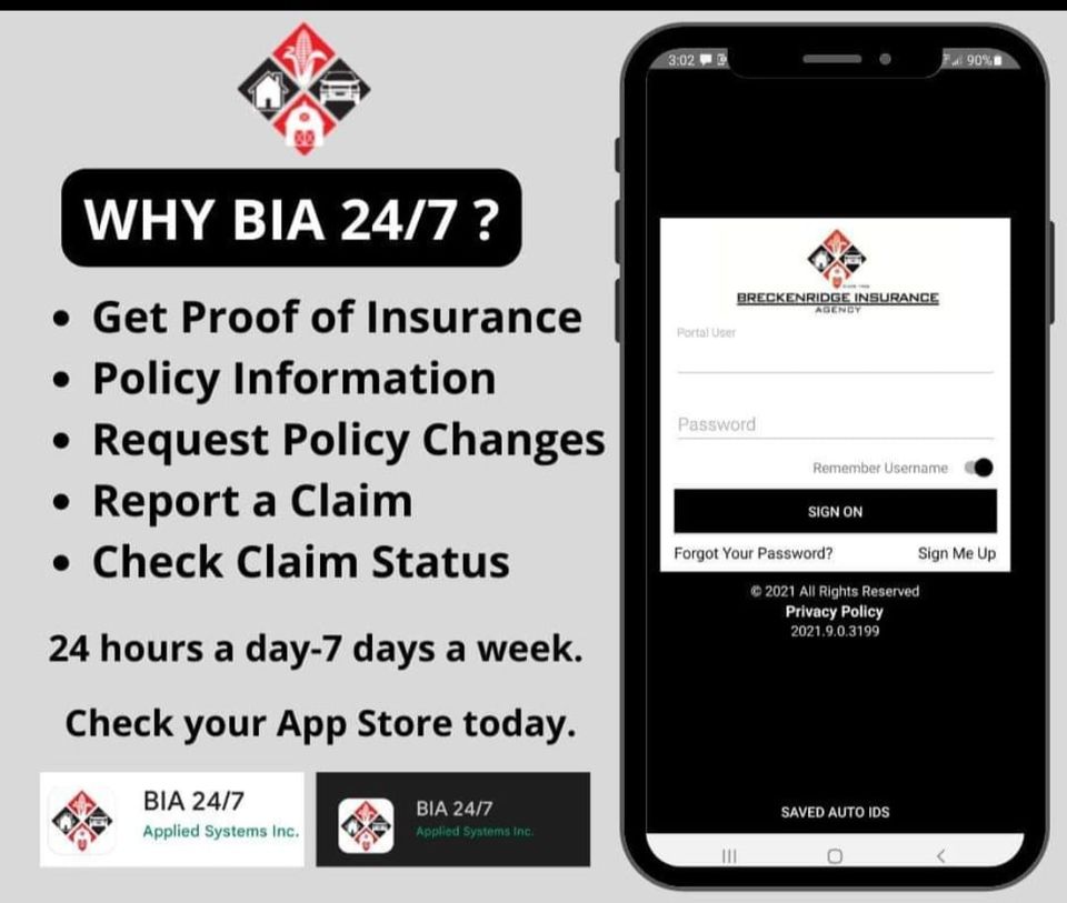 Download the Breckenridge Insurance Agency app today!